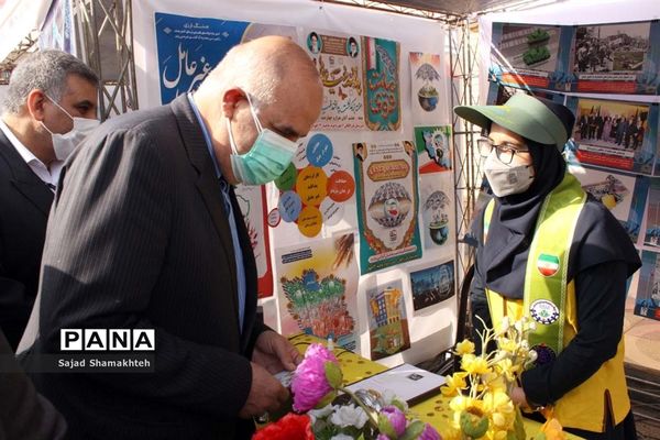 آیین نمادین زنگ استانی پدافند غیرعامل در اهواز