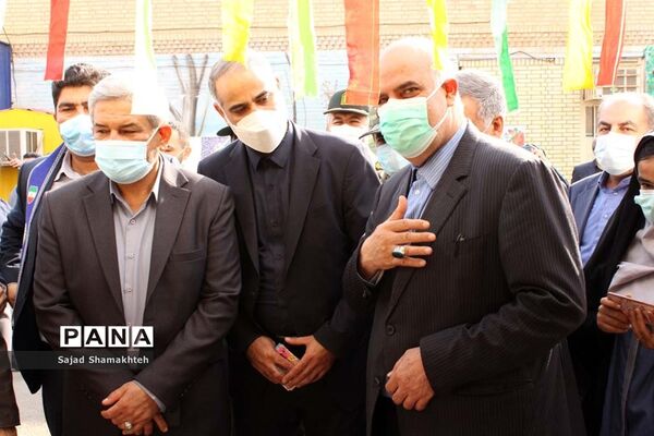 آیین نمادین زنگ استانی پدافند غیرعامل در اهواز