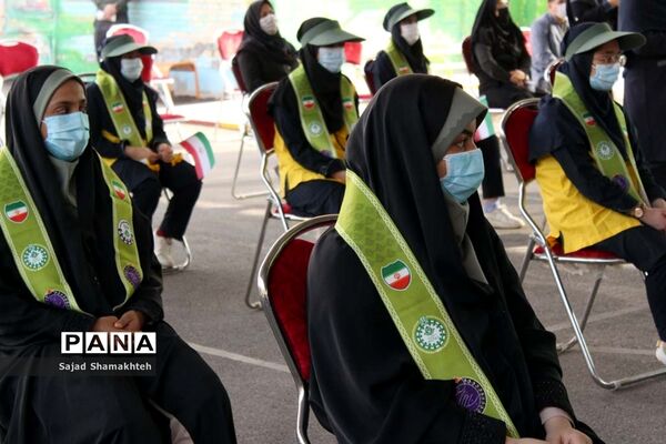 آیین نمادین زنگ استانی پدافند غیرعامل در اهواز