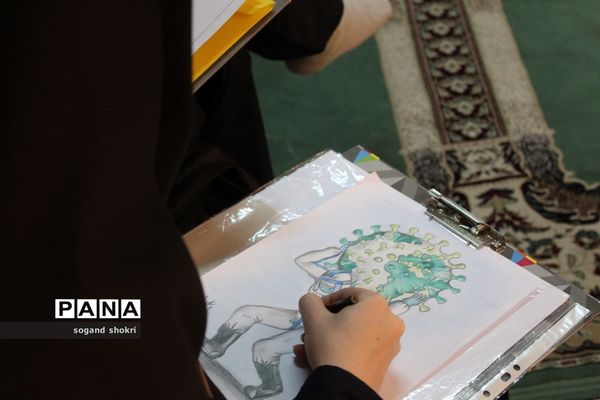 مسابقه نقاشی زنده به مناسبت هفته پدافند غیرعامل در محمودآباد