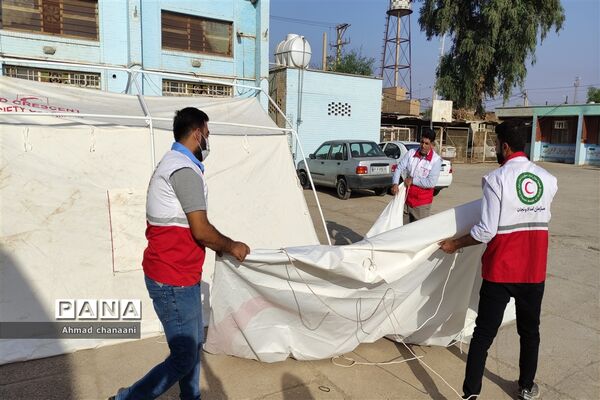 مانور پدافند غیرعامل در مدارس کارون