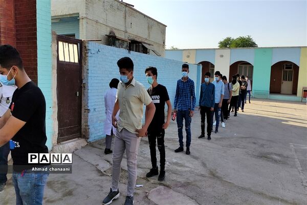 مانور پدافند غیرعامل در مدارس کارون