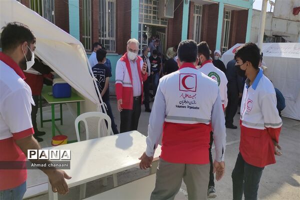 مانور پدافند غیرعامل در مدارس کارون
