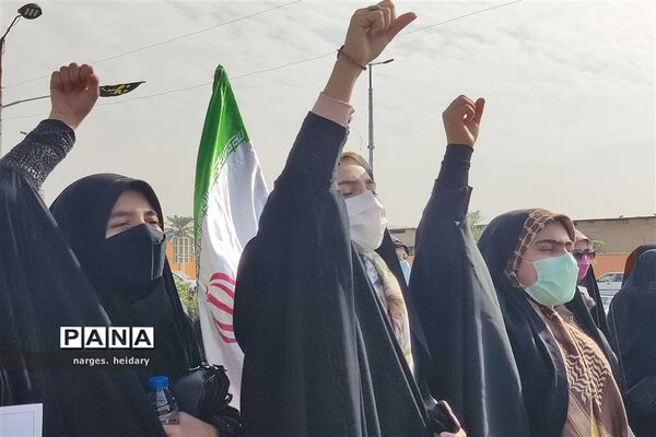 مراسم یوم الله ۱۳ آبان در شهرستان امیدیه