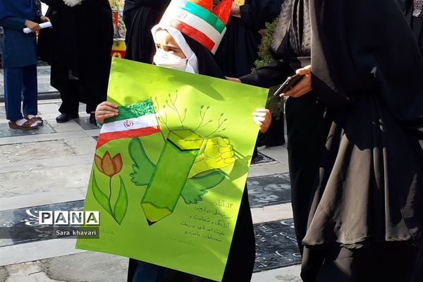 حماسه دانش‌آموزان  پیشوا در روز ۱۳ آبان