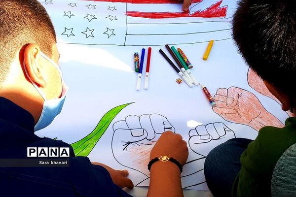 حماسه دانش‌آموزان  پیشوا در روز ۱۳ آبان