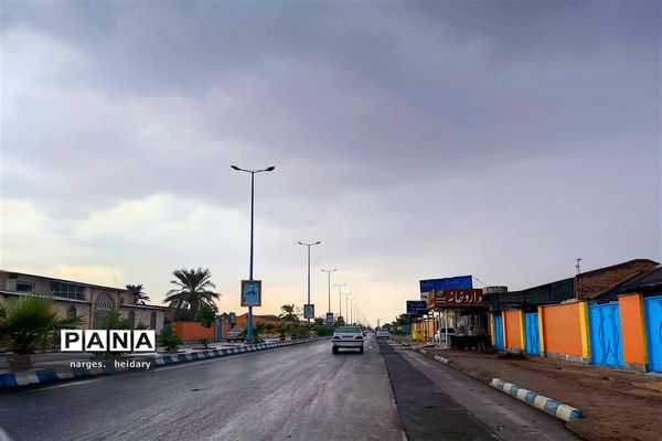 نخستین بارش پاییزی در امیدیه