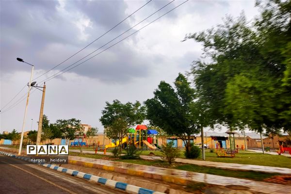 نخستین بارش پاییزی در امیدیه