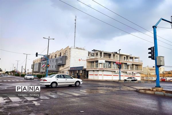 نخستین بارش پاییزی در امیدیه