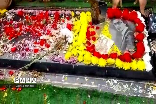 هفتمین سالگرد فوت مرتضی پاشایی در بهشت زهرا تهران