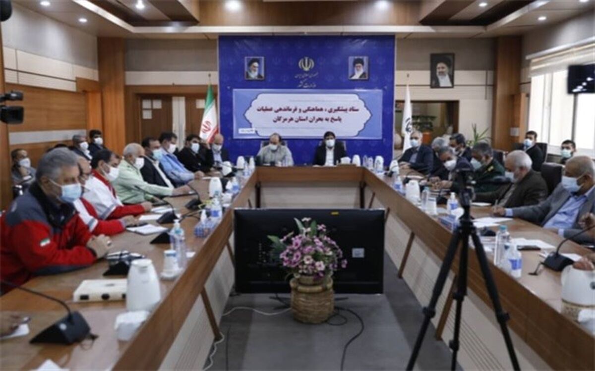 برگزاری جلسه ستاد بحران در هرمزگان با حضور معاون اول رئیس‌جمهوری
