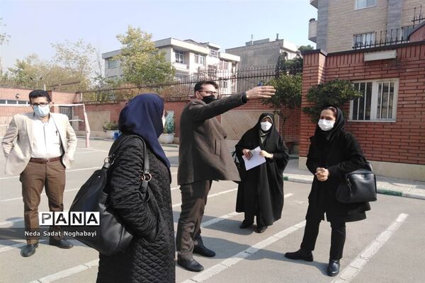 جلسه هماهنگی پایلوت کشوری مانور زلزله در دبیرستان بدری برهانی  منطقه ۸ تهران