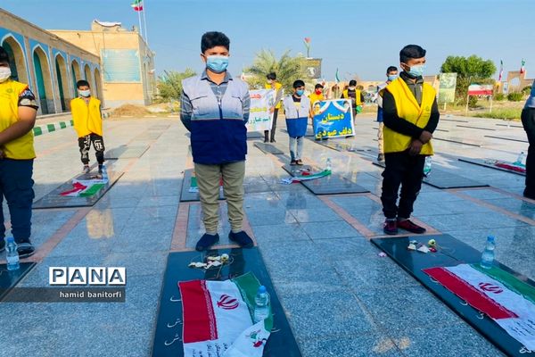 غبارروبی گلزار شهدای جهاد عشایر عرب حمیدیه