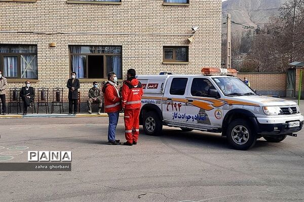 برگزاری مراسم مانور زلزله در شهرستان دماوند