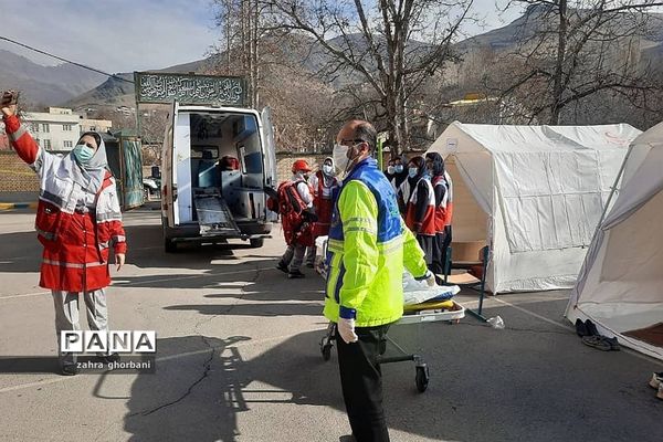 برگزاری مراسم مانور زلزله در شهرستان دماوند