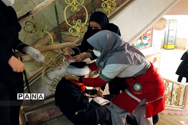 برگزاری مانور سراسری زلزله در شهرستان قرچک