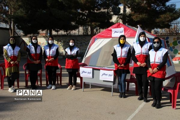 برگزاری مانور زلزله در مدارس بجنورد