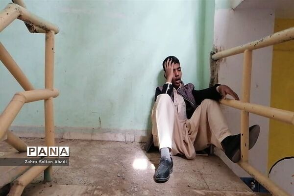 مانور سراسری زلزله در هنرستان خاتم الانبیا ایرانشهر