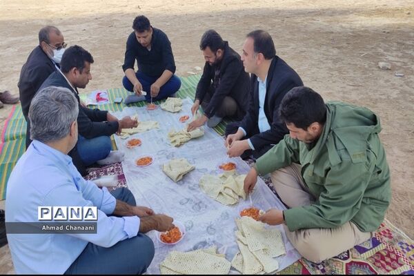برگزاری اردوی یک روزه دبیران درس آمادگی دفاعی شهرستان کارون