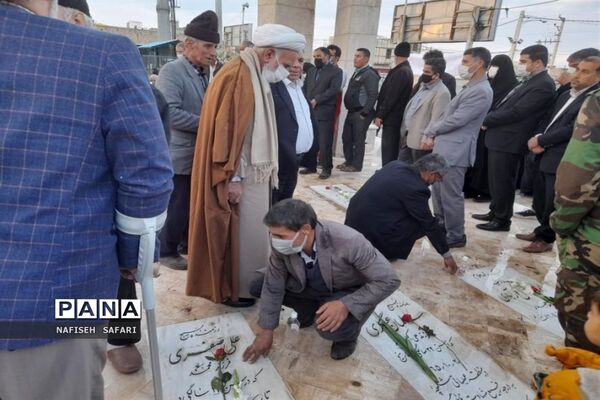 غبارروبی مزار شهدای جعفریه
