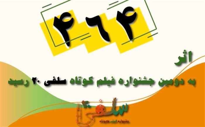 ۴۶۴ اثر به دومین جشنواره فیلم کوتاه «سلفی ۲۰» رسید
