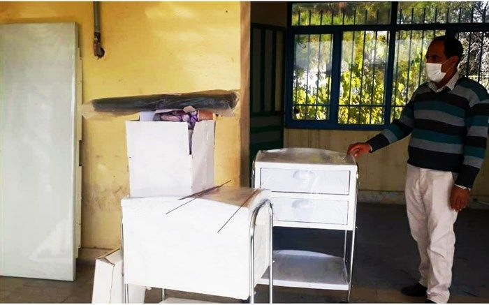 تجهیز دو اتاق بهداشت مدارس ایران۲ و پیامبر اعظم آموزش و پرورش ملارد