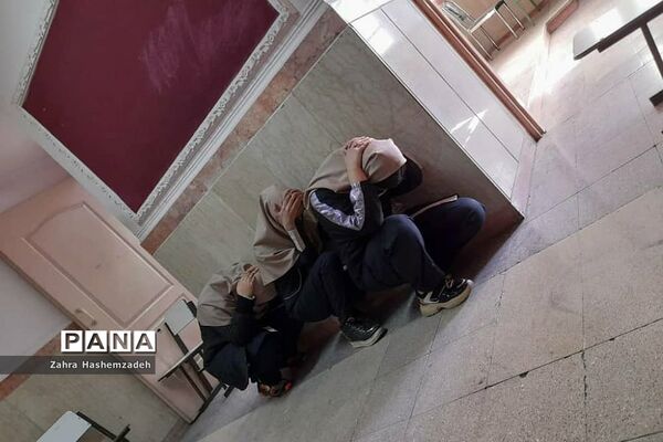 مانور زلزله در مدارس ناحیه یک شهرری