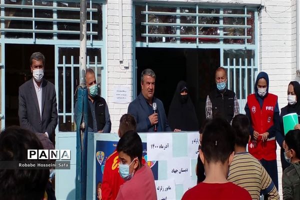 بیست و سومین مانور سراسری زلزله در دبستان جهاد منطقه ۱۷