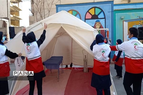 برگزاری مانور سراسری زلزله و ایمنی در البرز