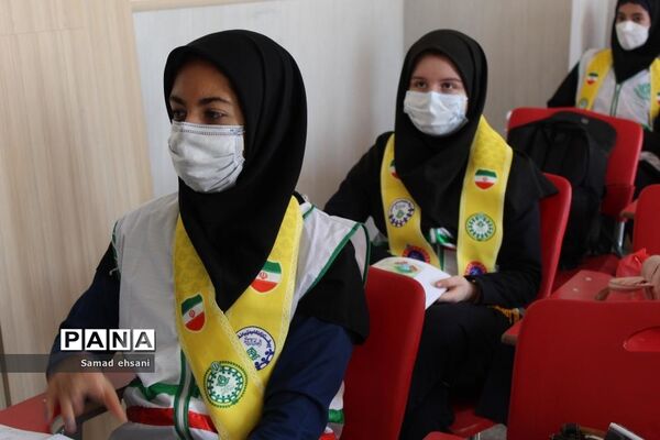 مانور سراسری زلزله در مدرسه دخترانه مصلی نژاد شهر یاسوج