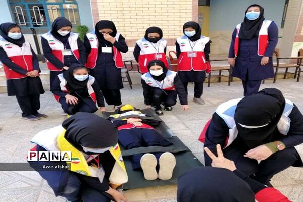 مانور زلزله و ایمنی در مدارس دشتستان