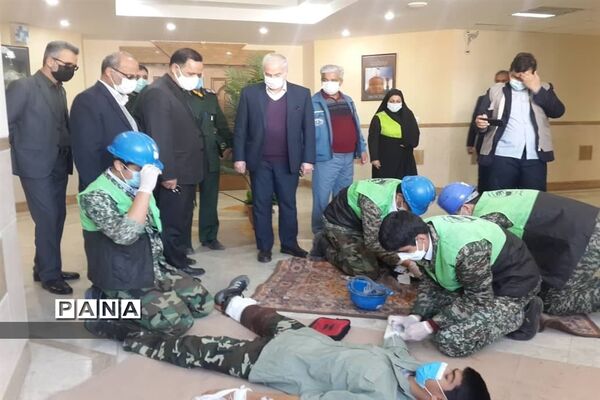 مانور سراسری زلزله و ایمنی در مدارس ناحیه۶ مشهد