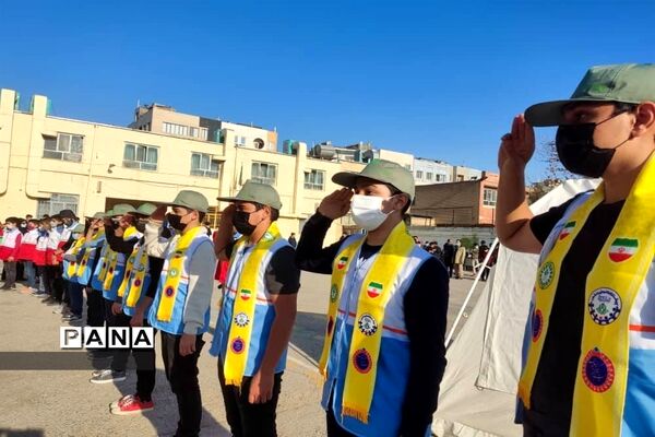 مانور سراسری زلزله و ایمنی در مدارس ناحیه۶ مشهد