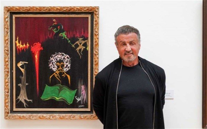 افتتاح نمایشگاه نقاشی بازیگر نقش راکی