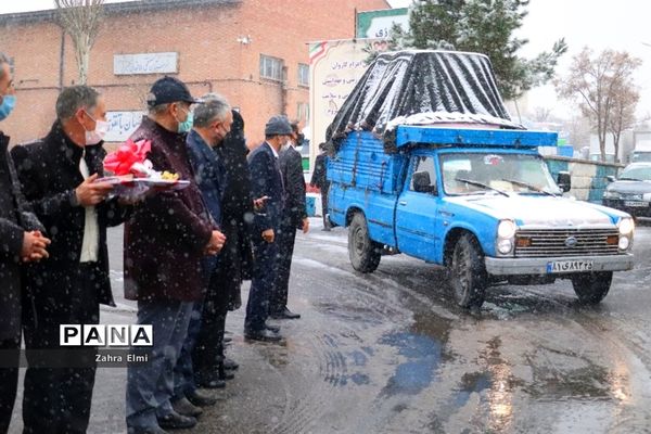 اعزام کاروان تجهیزات ورزشی و بهداشتی و افتتاح سالن کشتی دهکده ورزش دانش‌آموزی