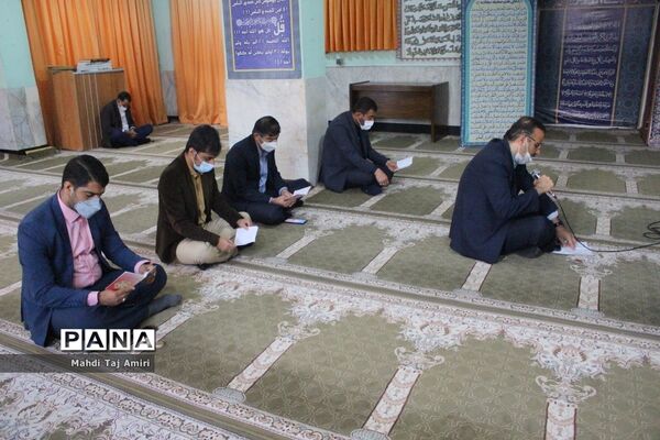 مراسم  پر فیض زیارت عاشورا در اداره‌کل آموزش و پرورش استان بوشهر