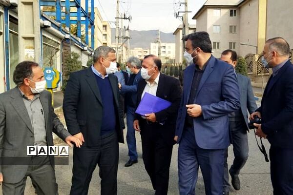 بازدید مدیرکل آموزش و پرورش شهرستان‌های استان تهران از پروژه‌های عمرانی آموزش و پرورش پردیس