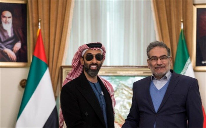 دیدار مشاور امنیت ملی امارات با علی شمخانی