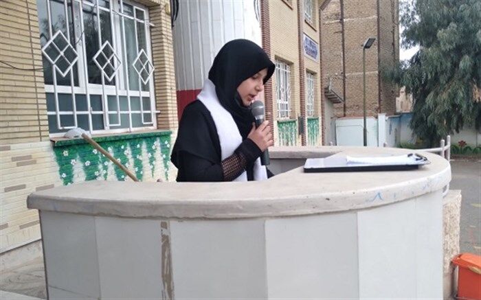 مراسم گرامیداشت ولادت حضرت زینب در دبیرستان خدابخشی قم