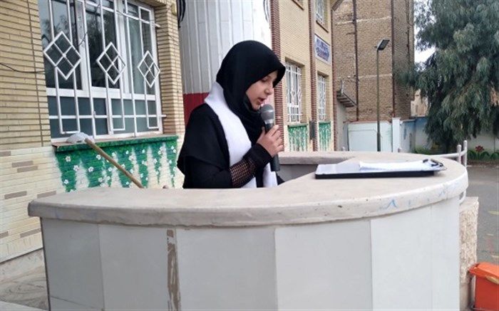 مراسم گرامیداشت ولادت حضرت زینب در دبیرستان خدابخشی قم