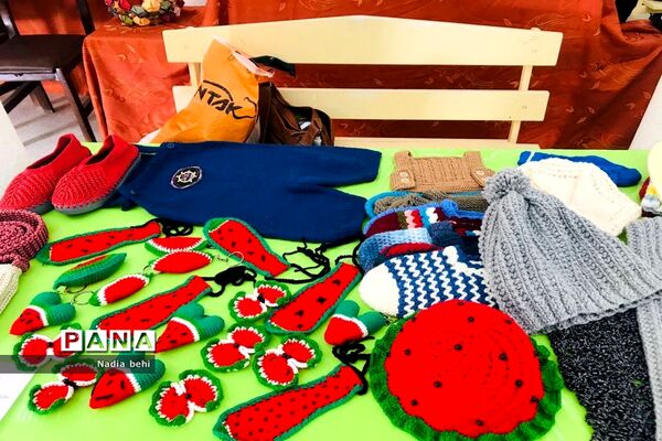 نمایشگاه و فروشگاه صنایع دستی و هنرهای خانگی دانش‌آموزان  در پژوهش سرای دانش‌آموزی شهید خوشبخت بوشهر