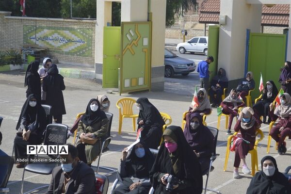 مراسم هفته پژوهش در دبیرستان شاهد شهیده سهام خیام بوشهر