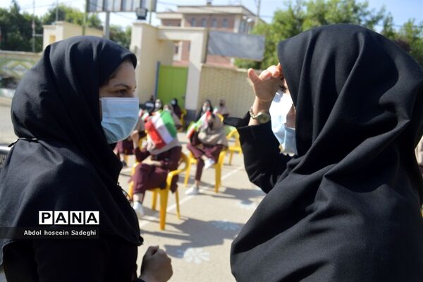 مراسم هفته پژوهش در دبیرستان شاهد شهیده سهام خیام بوشهر