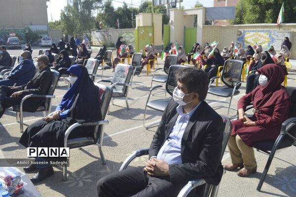 مراسم هفته پژوهش در دبیرستان شاهد شهیده سهام خیام بوشهر