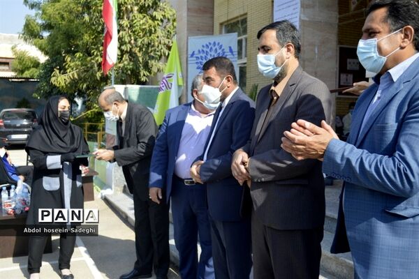 مراسم هفته پژوهش در دبیرستان شاهد شهیده سهام خیام بوشهر