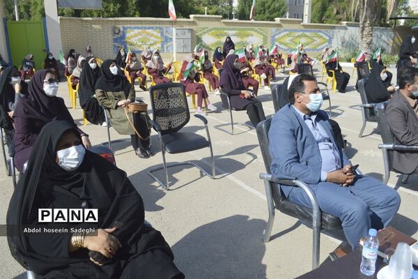مراسم هفته پژوهش در دبیرستان شاهد شهیده سهام خیام بوشهر