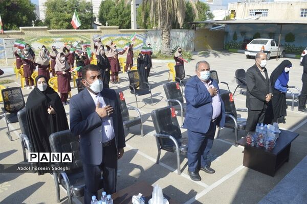 مراسم هفته پژوهش در دبیرستان شاهد شهیده سهام خیام بوشهر