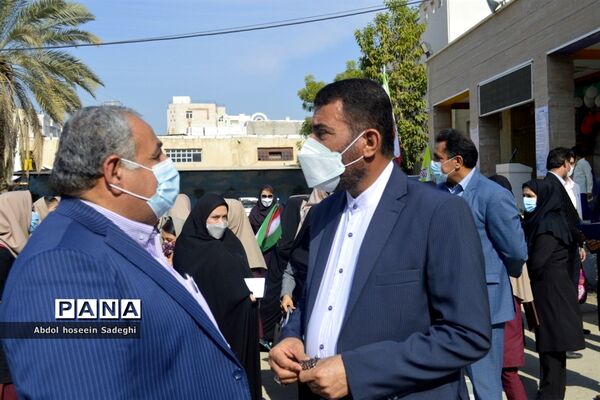 مراسم هفته پژوهش در دبیرستان شاهد شهیده سهام خیام بوشهر