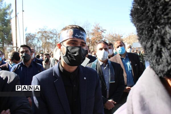 مراسم  وداع فرهنگیان با پیکر معاون فقید نهضت سواد‌آموزی کهگیلویه و بویراحمد