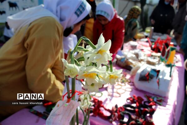 بازارچه صنایع دستی و غذاهای سنتی در دبستان تربیت گلوگاه